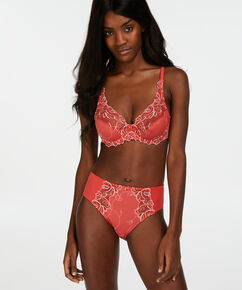 Slip taille haute Diva, Rouge
