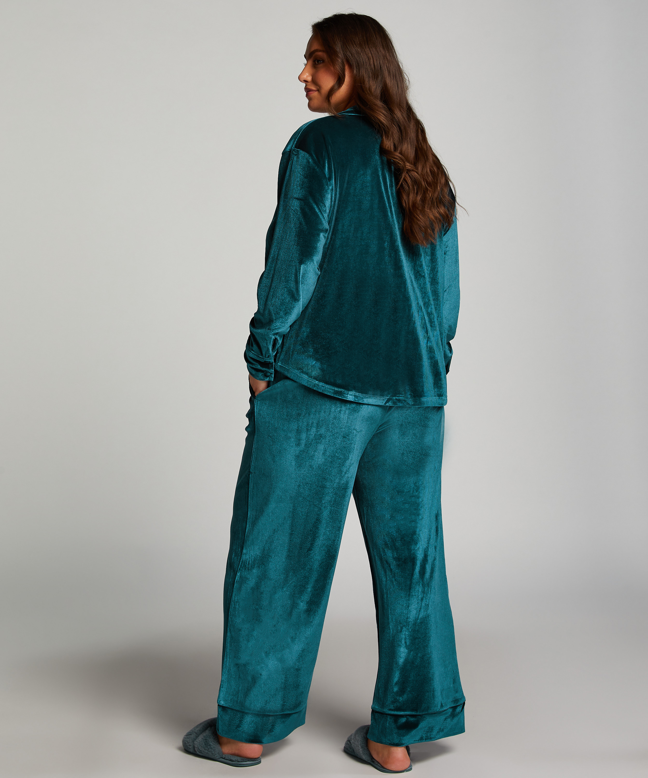 Pantalon de jogging Velours, Bleu, main