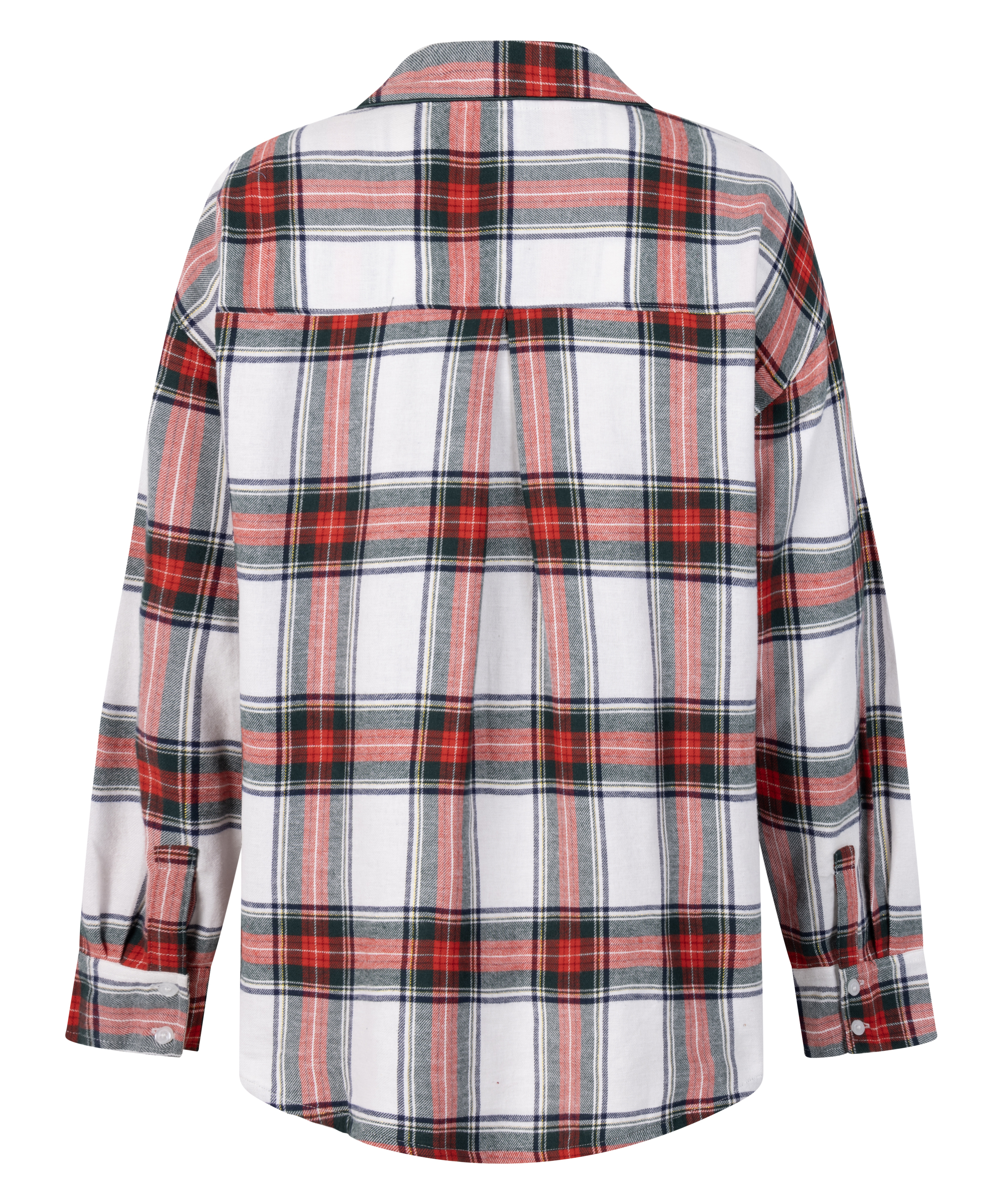 Haut de Pyjama Flanel, Blanc, main