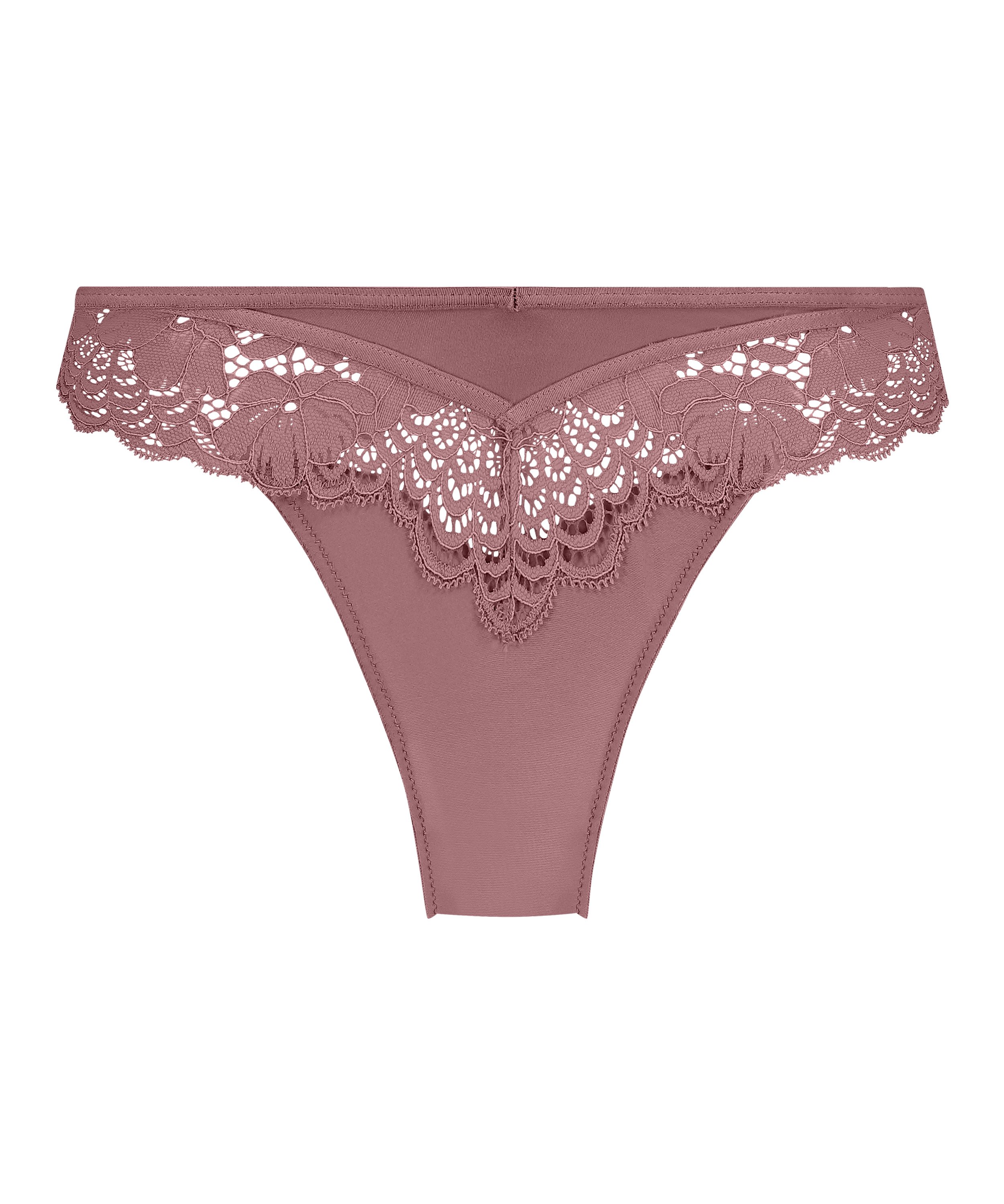 Slip brésilien Lainey, Rose, main