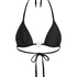 Haut de bikini triangle Yucatan, Noir
