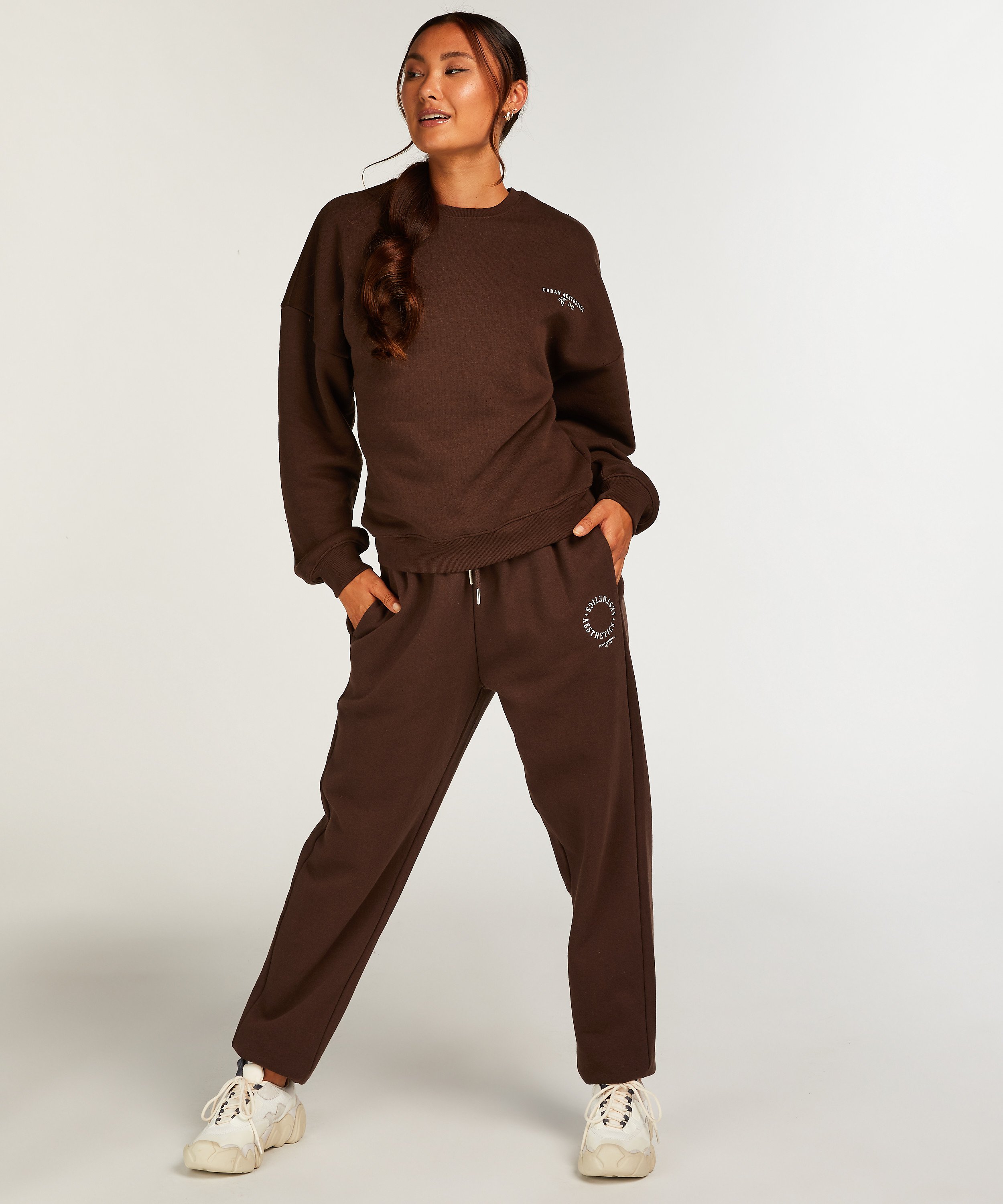 Jogger Sweat Urbain, marron, main