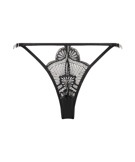 Tanga brésilien Queenie, Noir