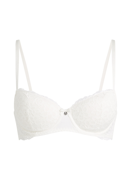 Soutien-gorge à armatures préformé Marine, Blanc
