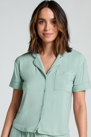 Hunkemöller Veste à manches courtes en jersey Essential Vert Hunkemöller Veste à manches courtes en jersey Essential Vert