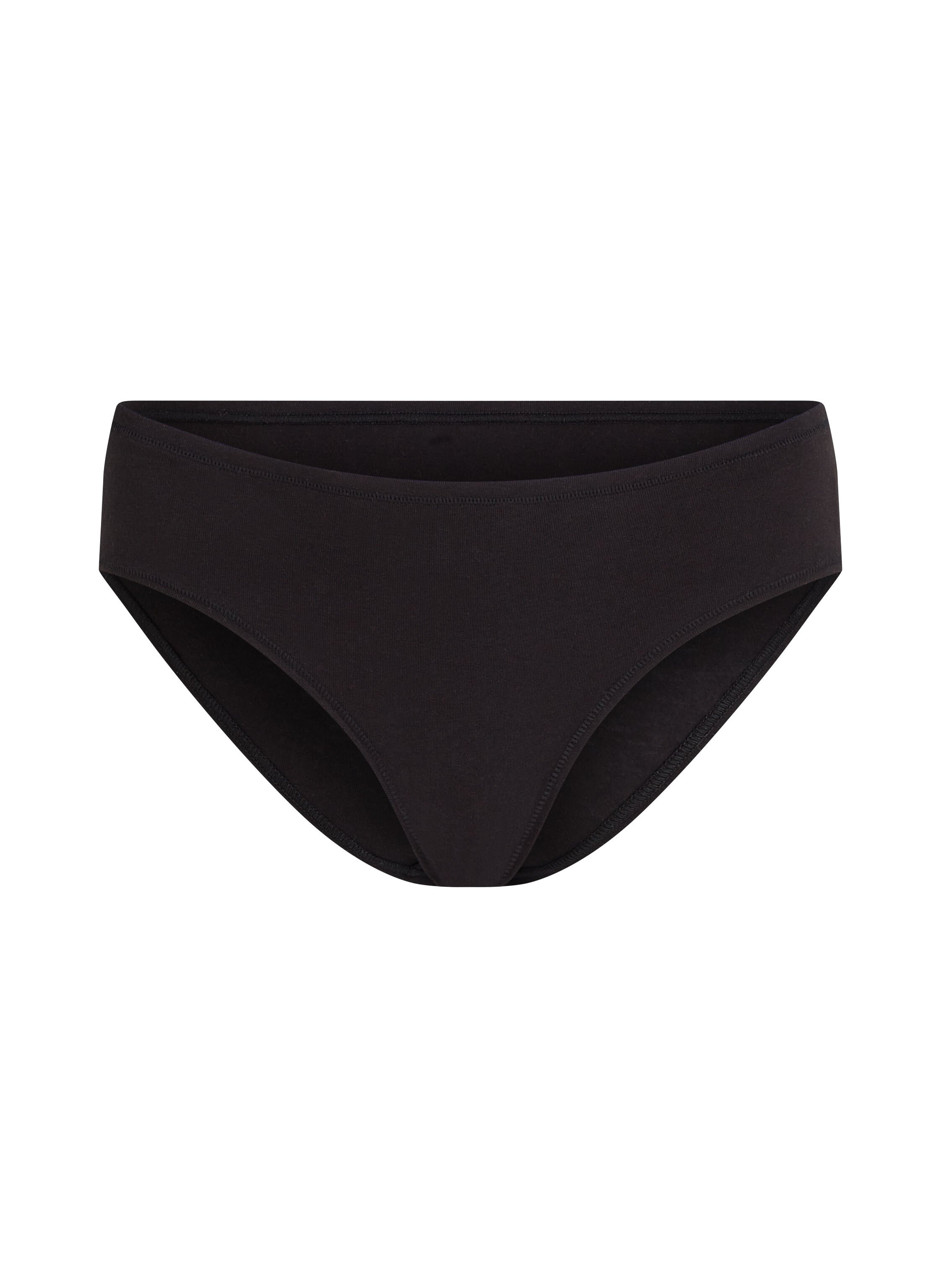 Slip Br&eacute;silien en Coton Kira, Noir