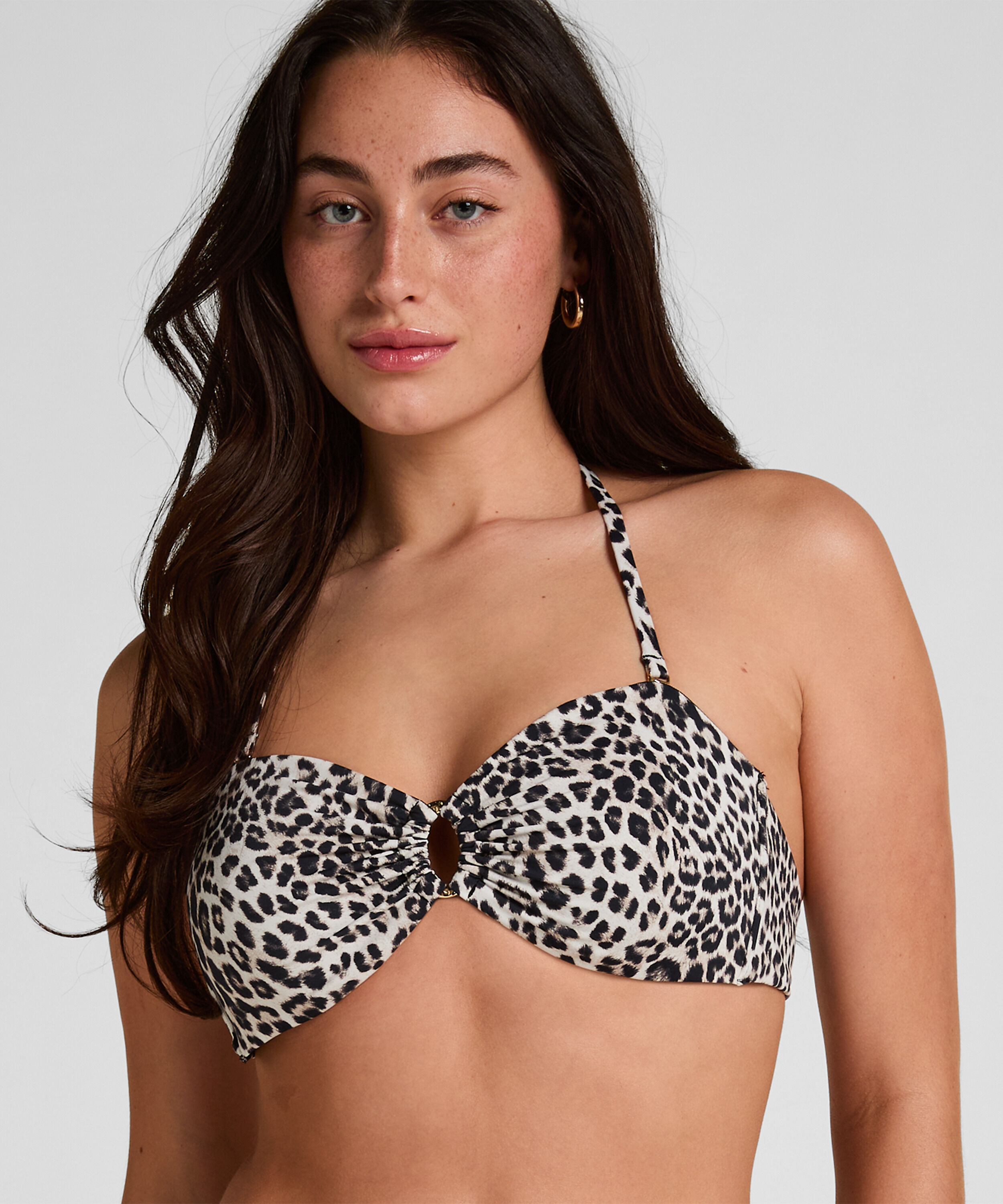 Haut de Bikini Bandeau Léopard