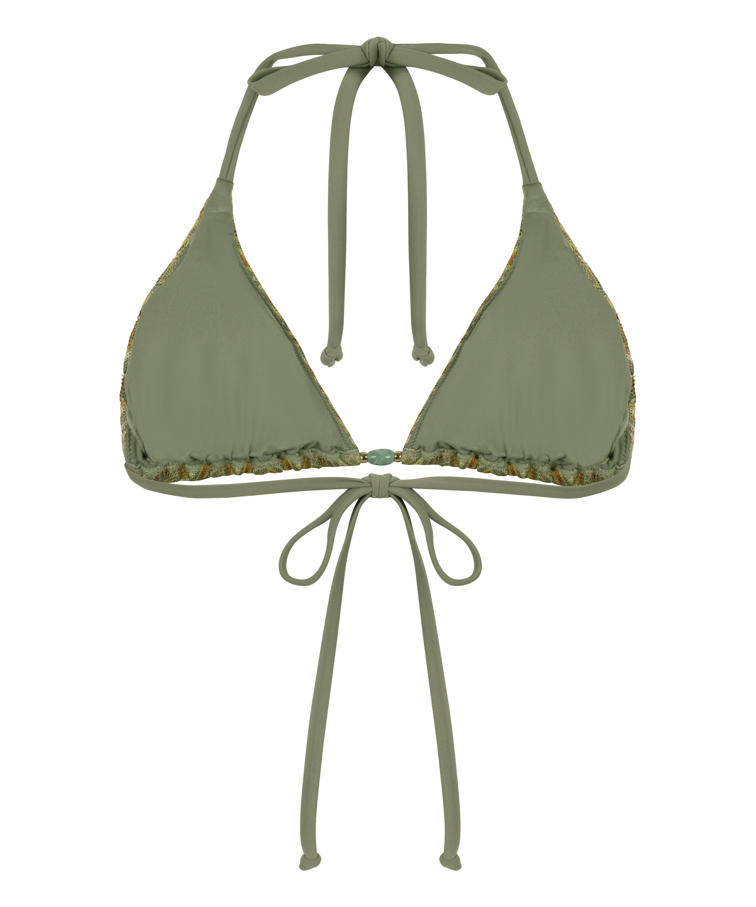 Haut de bikini triangle Cali, Vert, main