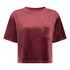 Top Velours Pocket, Rouge