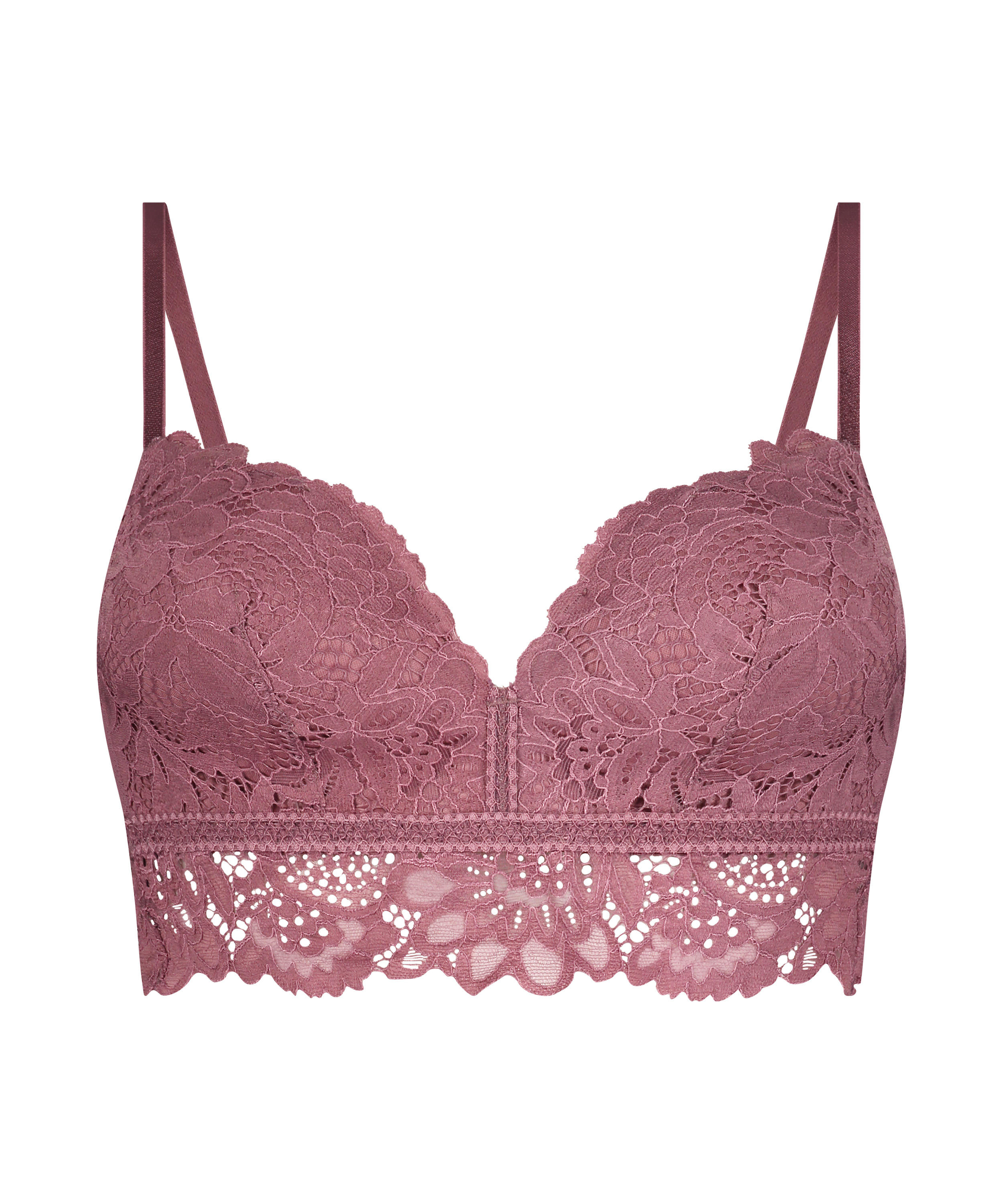 Soutien-gorge préformé sans armatures longline Shiloh, Violet, main