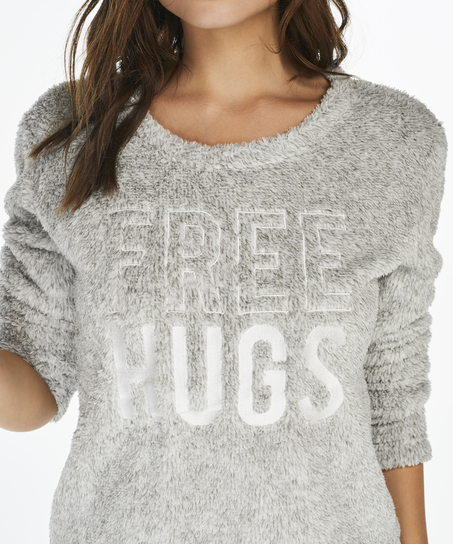 PJ Fleece Fairisle, Gris