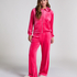 Pantalon de pyjama velours, Rose