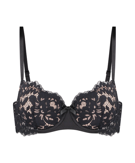 Soutien-gorge rembourré à armatures Elly, Noir
