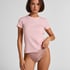 Haut de pyjama manches courtes rib crew neck, Rose