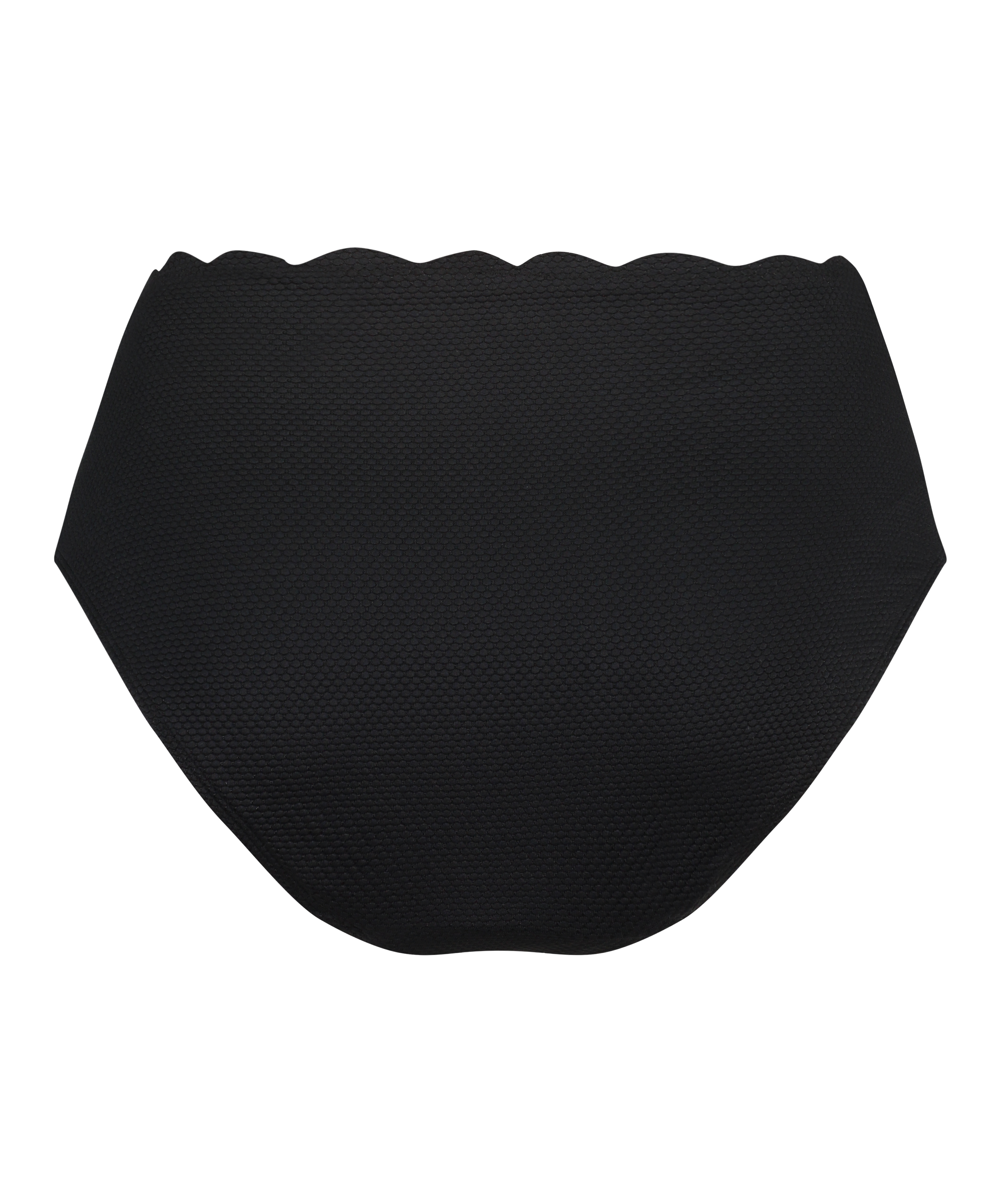 Slip de Bikini Rio Scallop, Noir, main