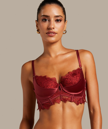Soutien-gorge à la palangre à armatures préformé Zoé, Rouge