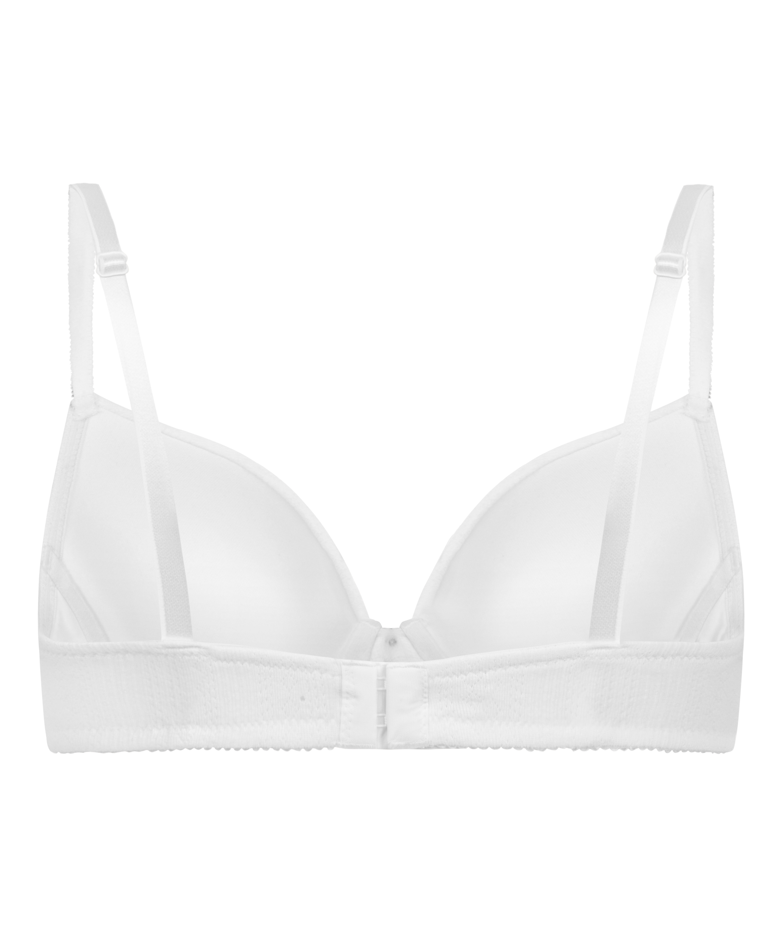 Soutien-gorge à armatures rembourré Pointelle, Blanc, main