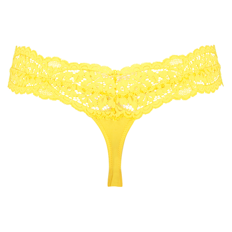 String taille extra basse Rose, Jaune