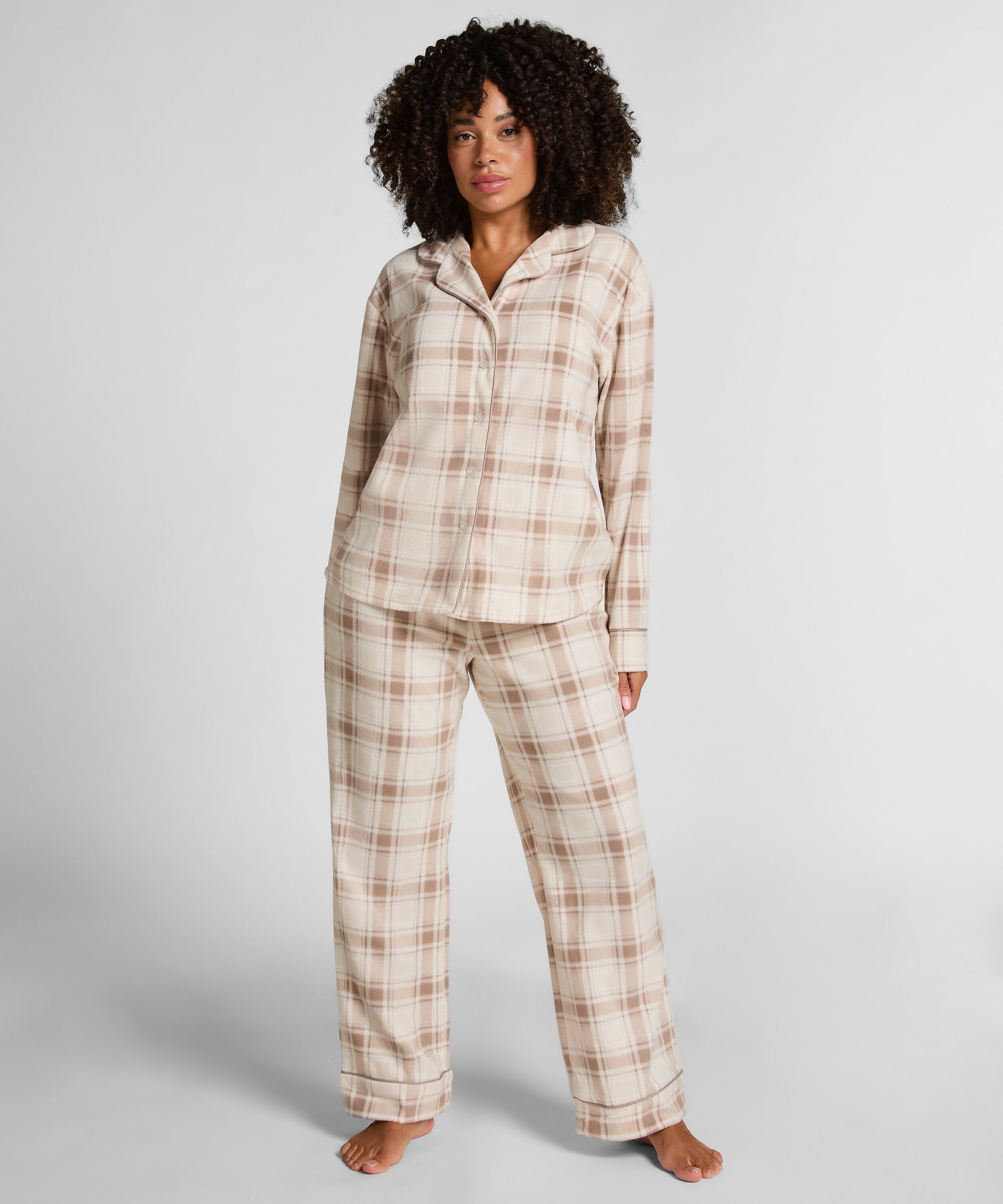 Pyjama en polaire, Blanc Pyjama en polaire, Blanc