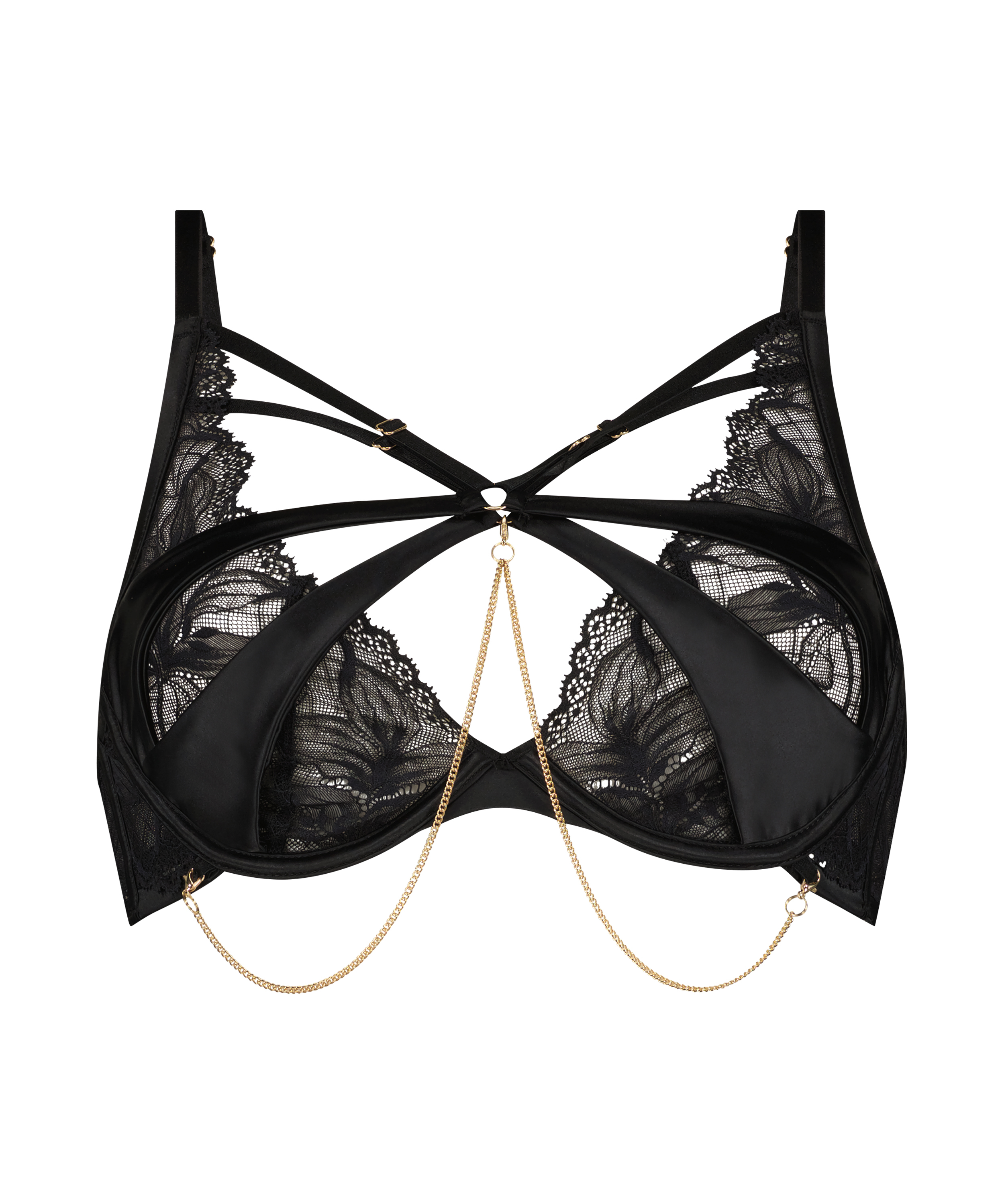 Soutien-gorge à armatures non-préformé Chayna, Noir, main