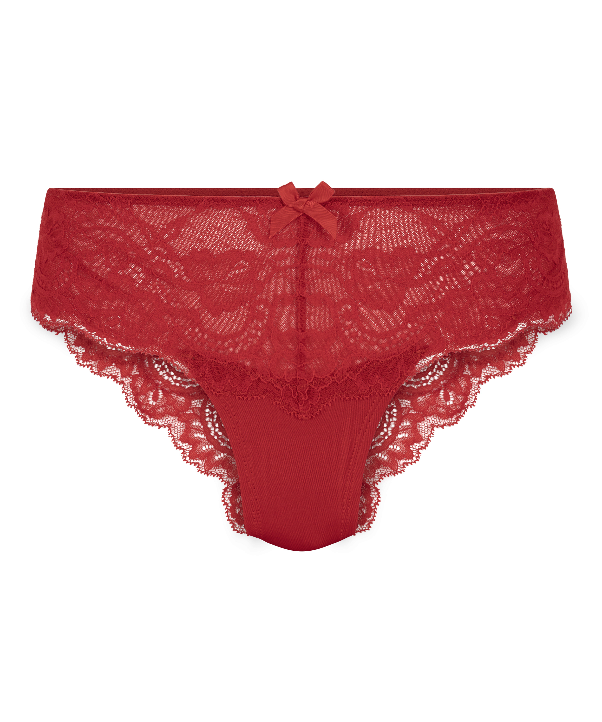 Slip brésilien Teddy, Rouge, main