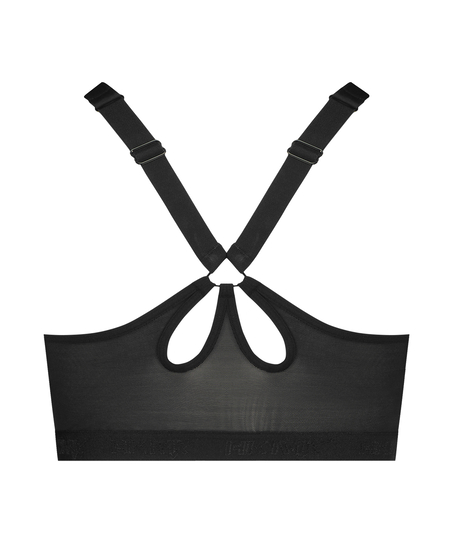 HKMX Soutien-gorge de sport The Pro Maintien niveau 3, Noir