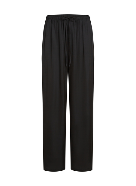 Pantalon de plage en satin, Noir