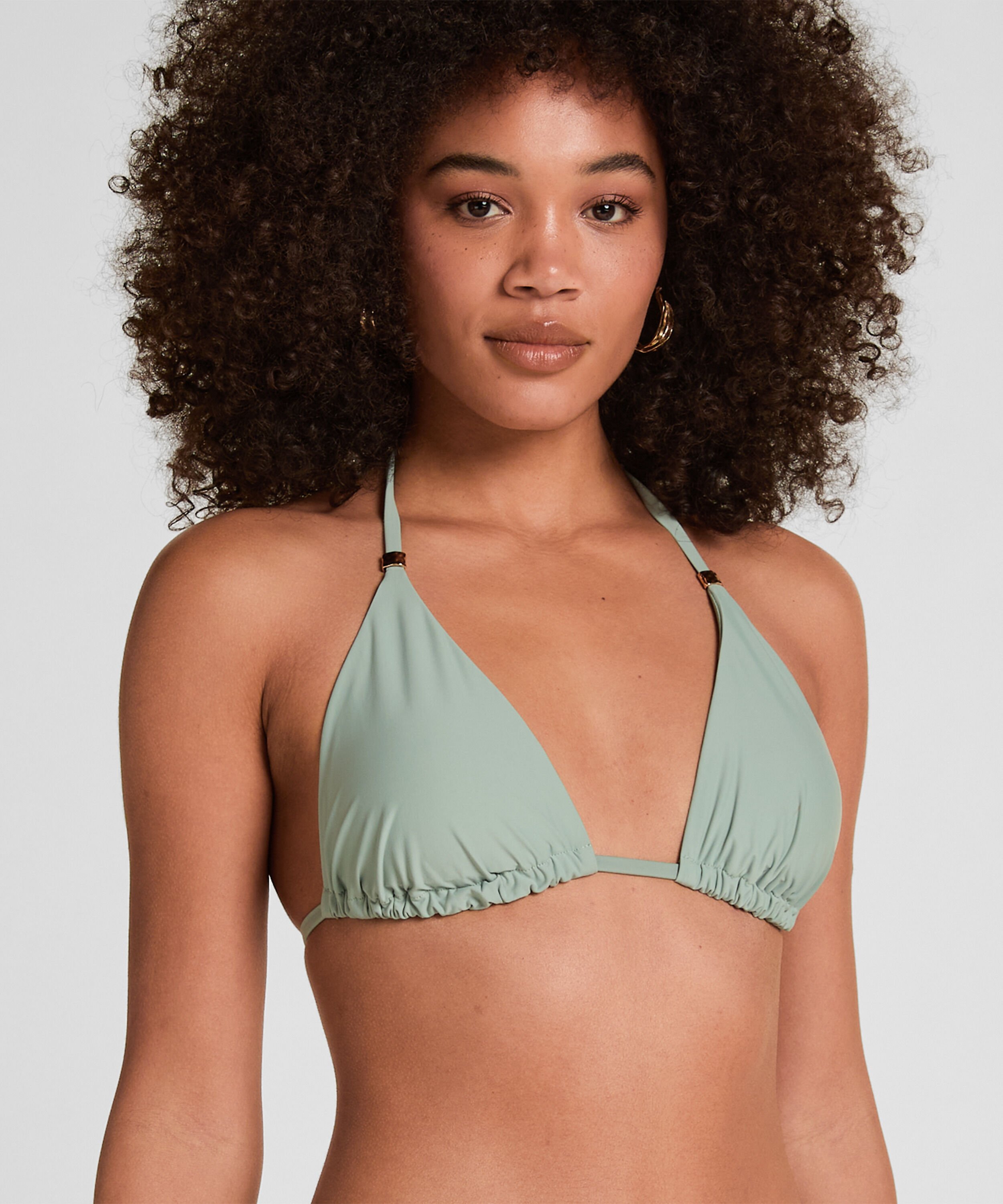 Triangle Bikini Top Luxe, Vert Triangle Bikini Top Luxe, Vert