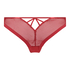 Slip brésilien invisible Fishnet, Rouge