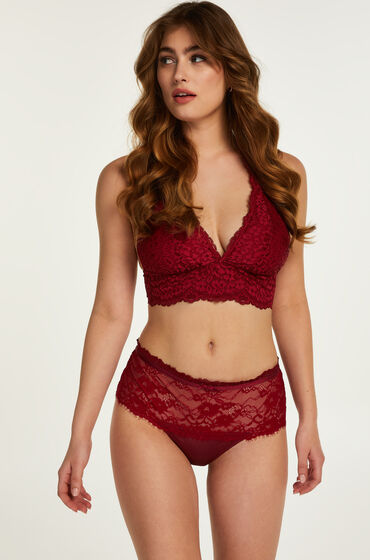 Hunkemöller String taille haute Amaka Rouge