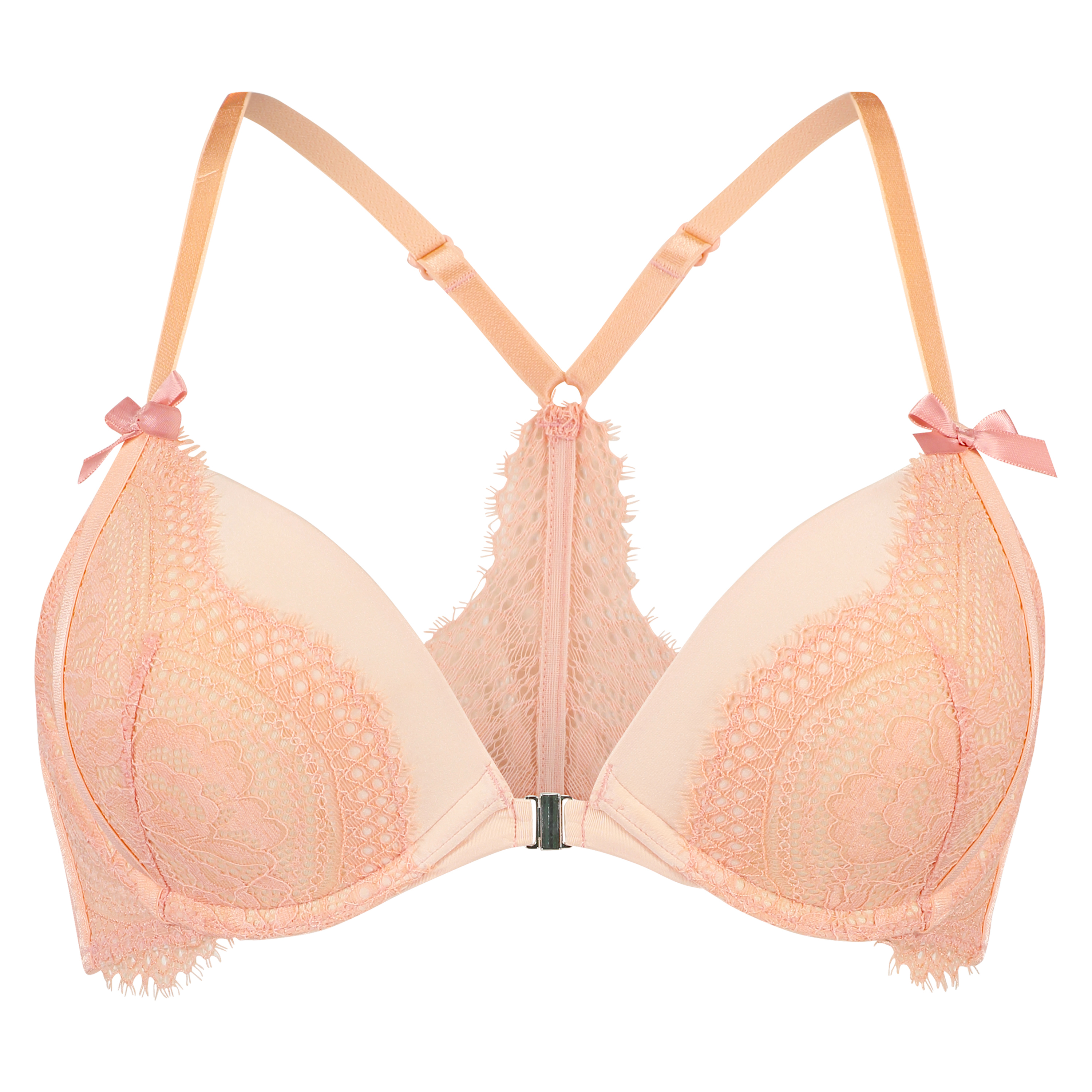 Soutien-gorge &agrave; armatures pr&eacute;form&eacute; push-up Paris, Rose, main