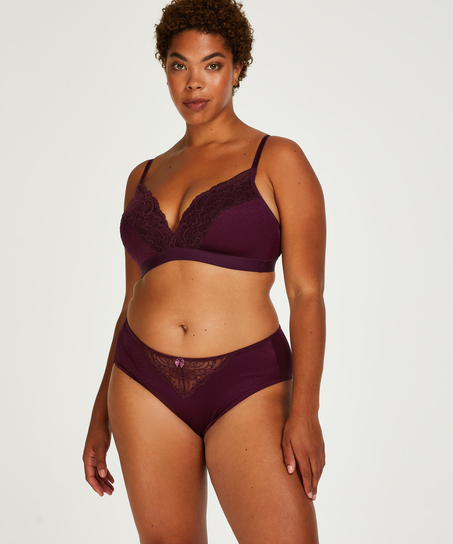 Slip taille haute Sophie, Violet