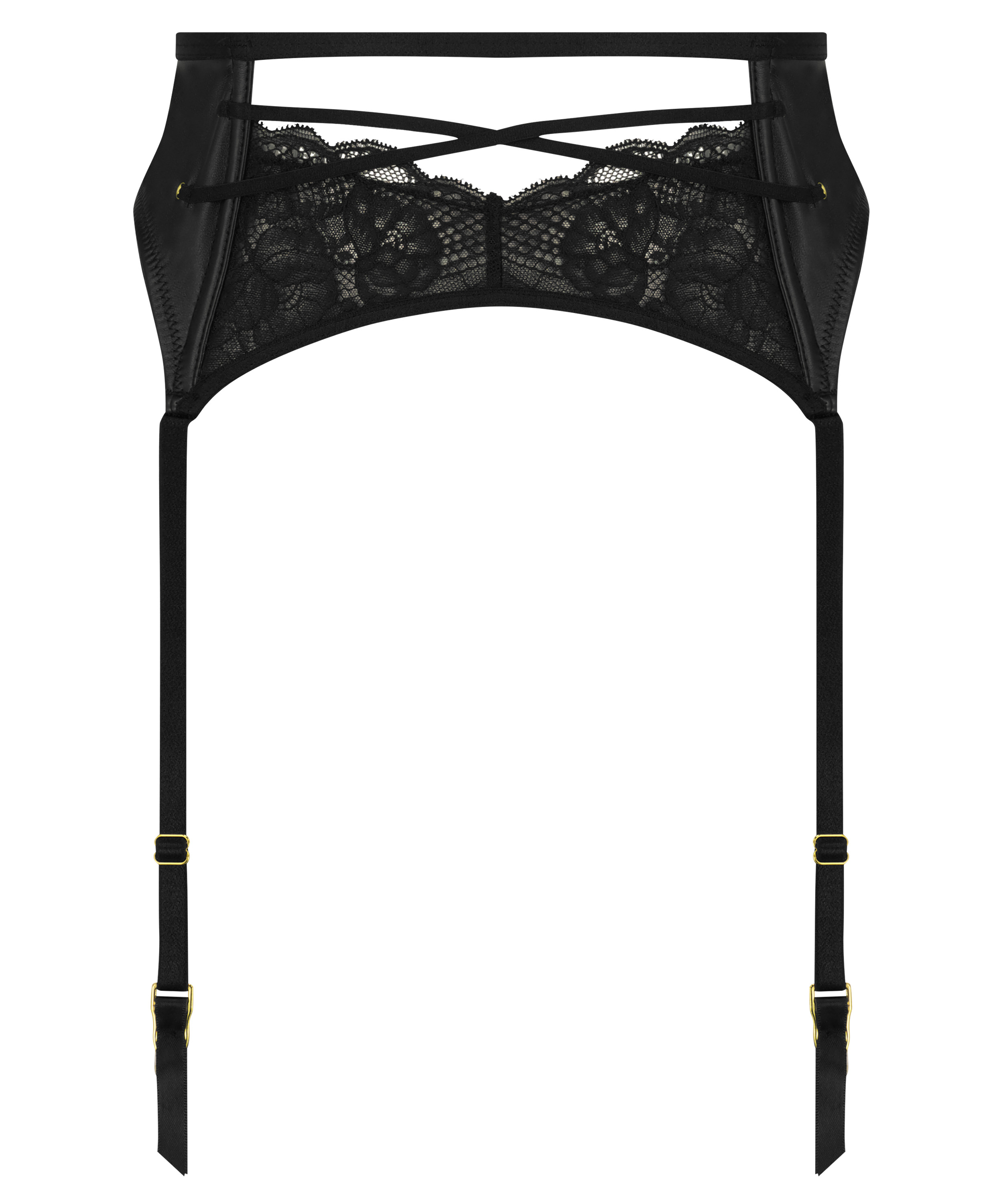 Porte-jarretelles Melissa, Noir, main