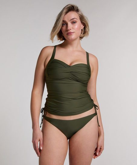 Tankini galbant Luna, Vert
