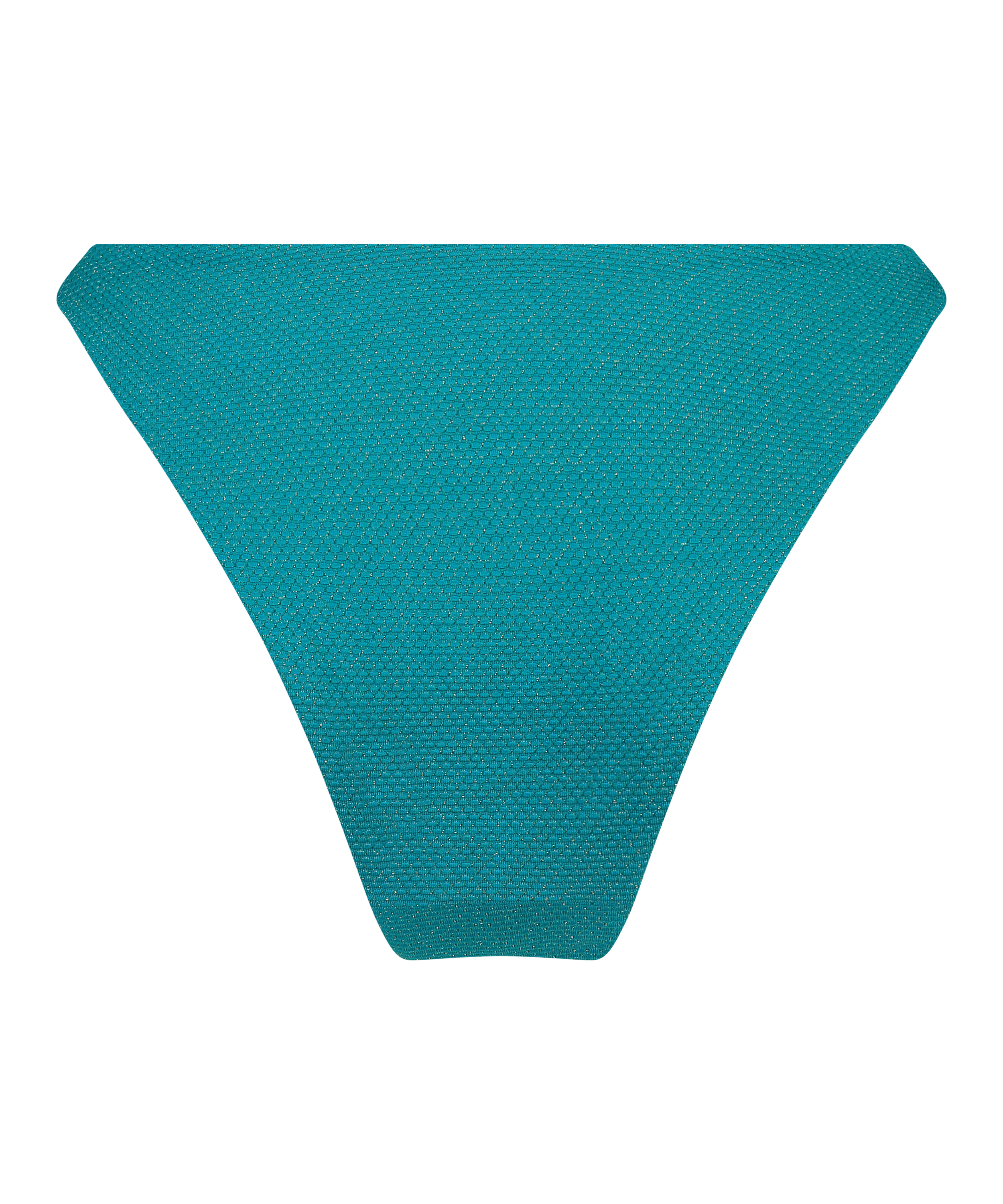 Slip de Bikini Échancrés Relief, Vert, main