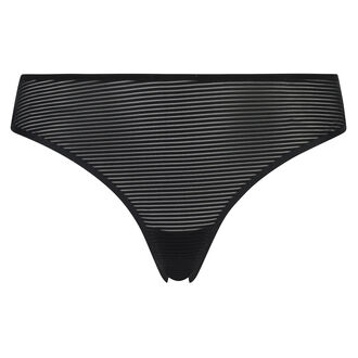 Invisible string Stripe mesh, Noir