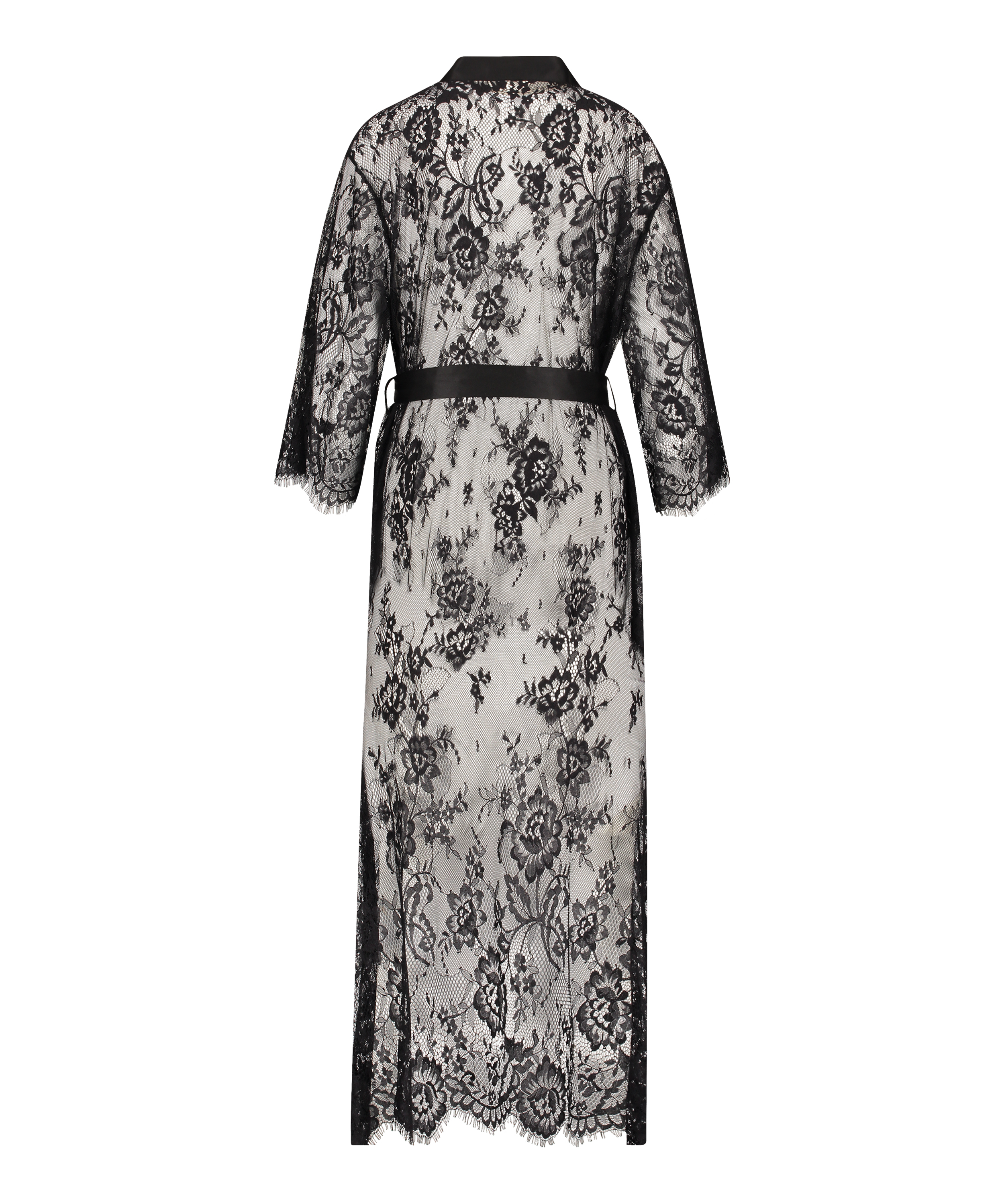 Kimono Allover Lace, Noir, main