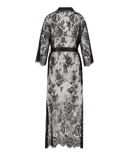 Kimono Allover Lace, Noir