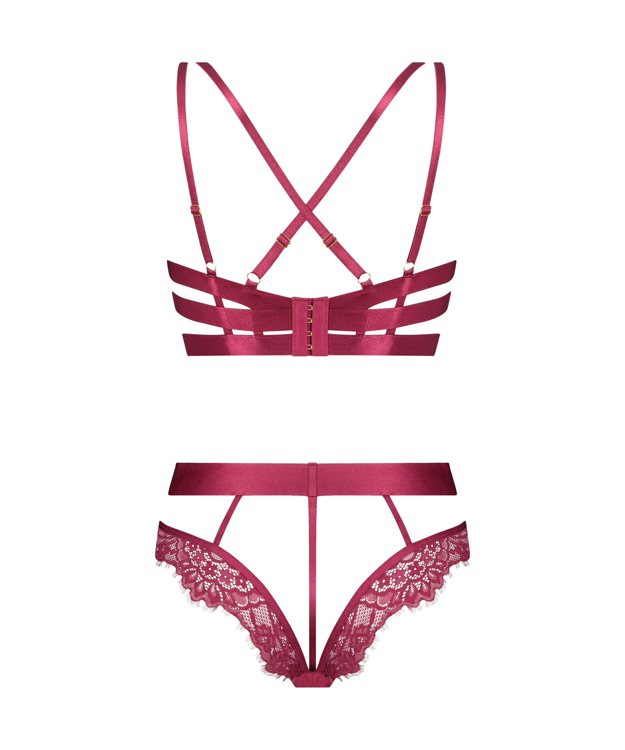 Private Body ouvert Flora, Rouge, main