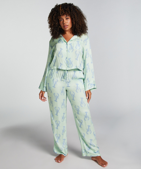 Pantalon Satin, Vert