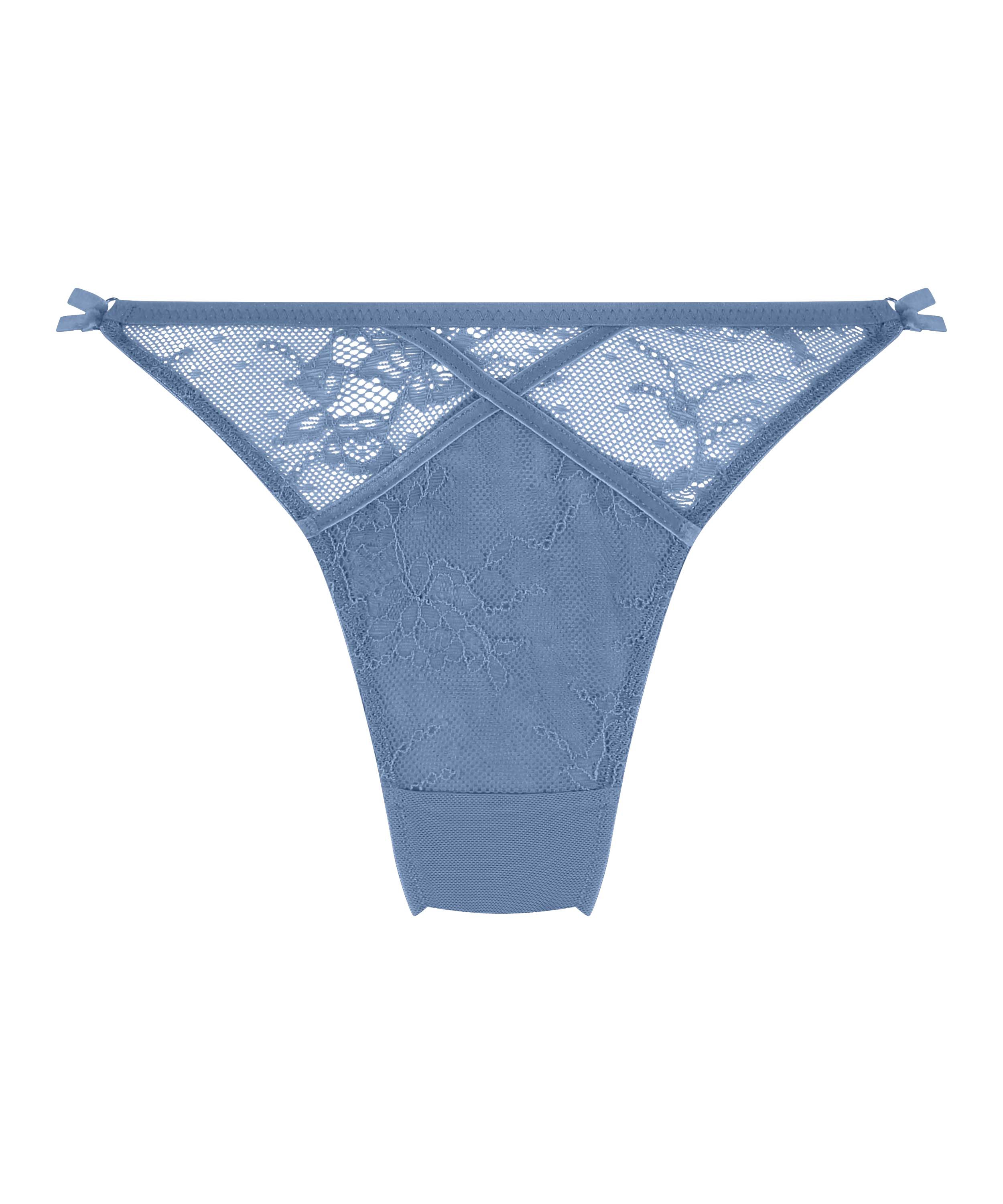 Slip brésilien Molly, Bleu, main