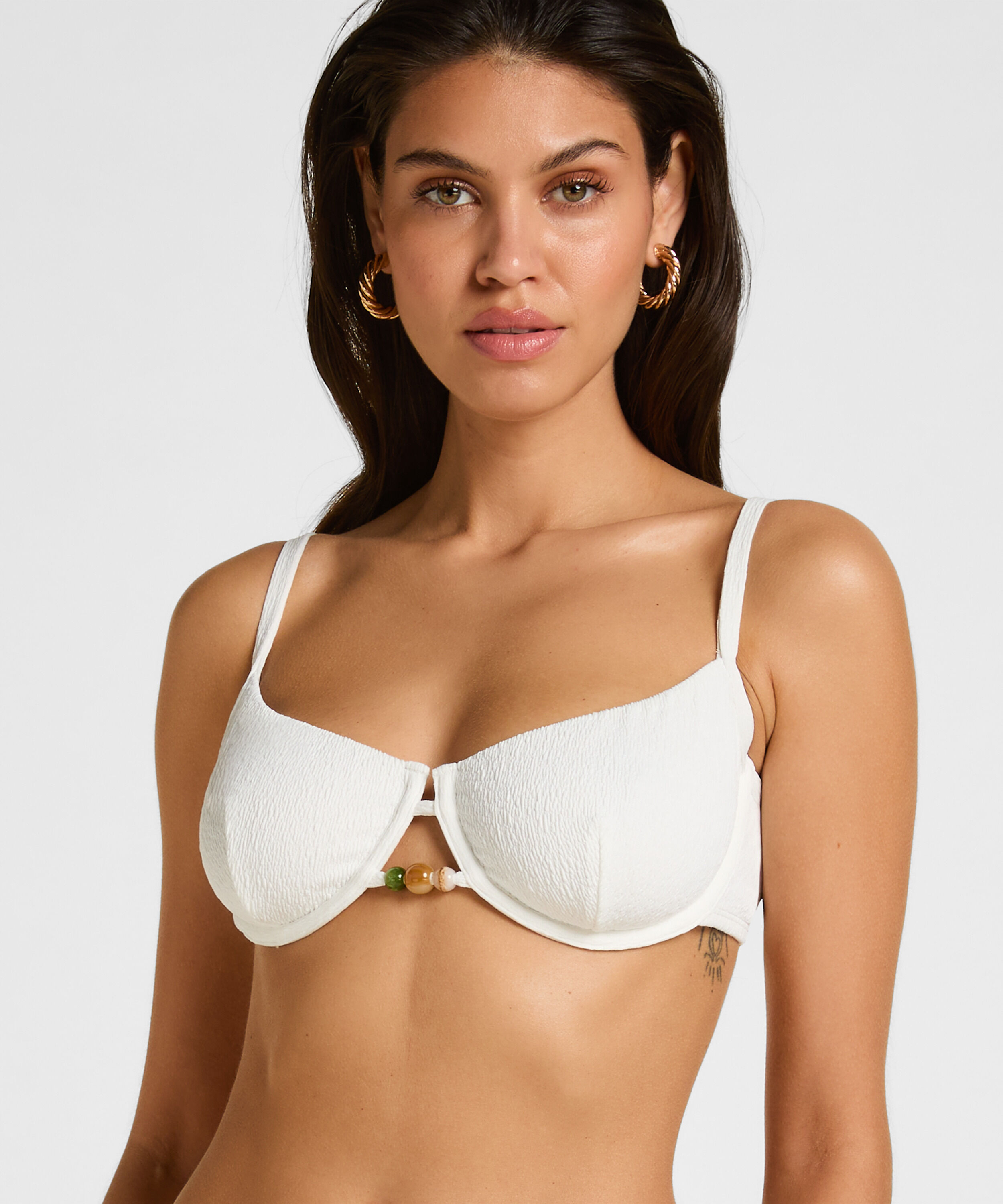 Haut de Bikini à Armatures Non Rembourré Crinkle