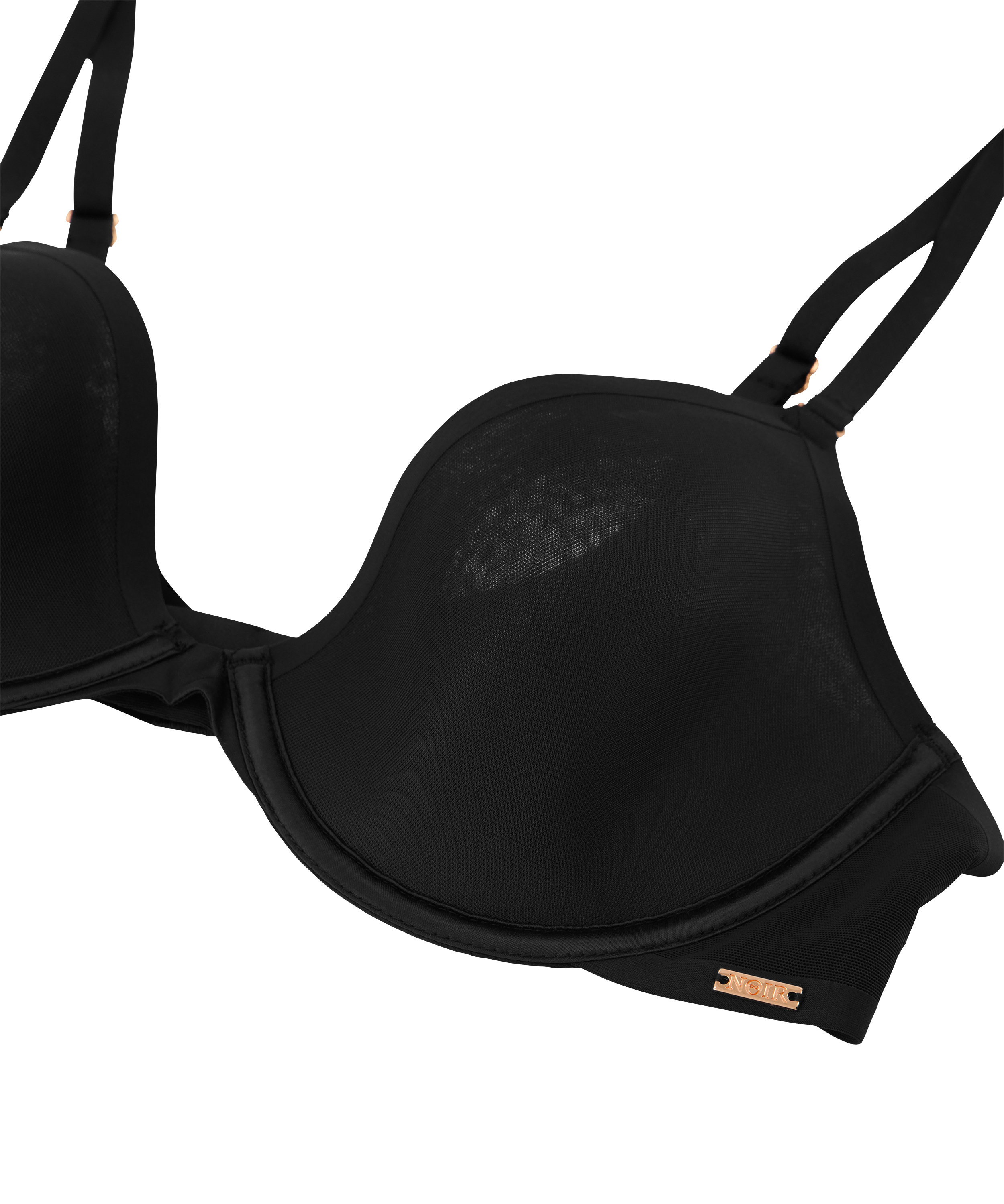 Soutien-gorge à armatures préformé Essential, Noir, main