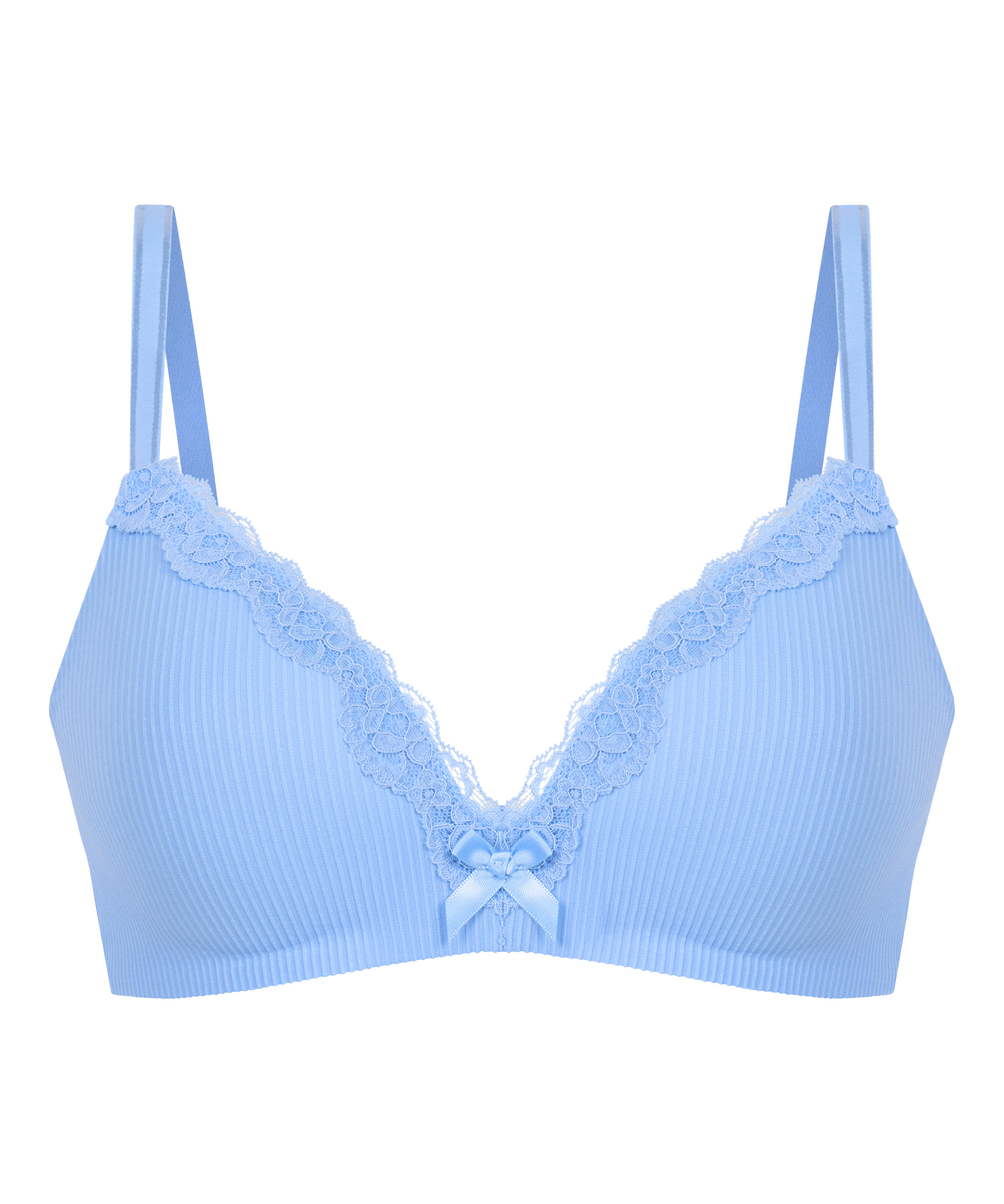 Soutien-gorge sans armatures préformé Lola, Bleu, main