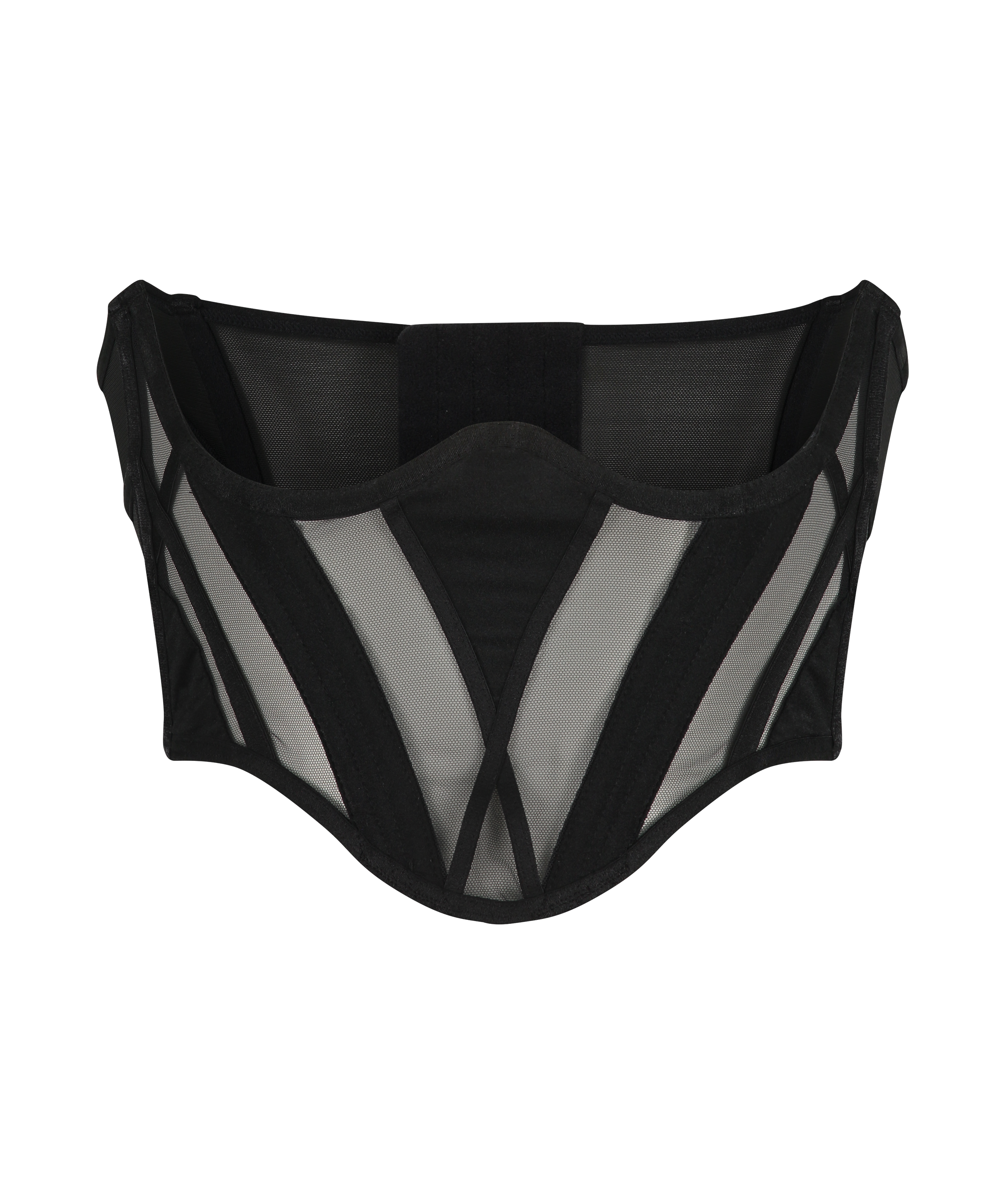 Bustier Slay, Noir, main