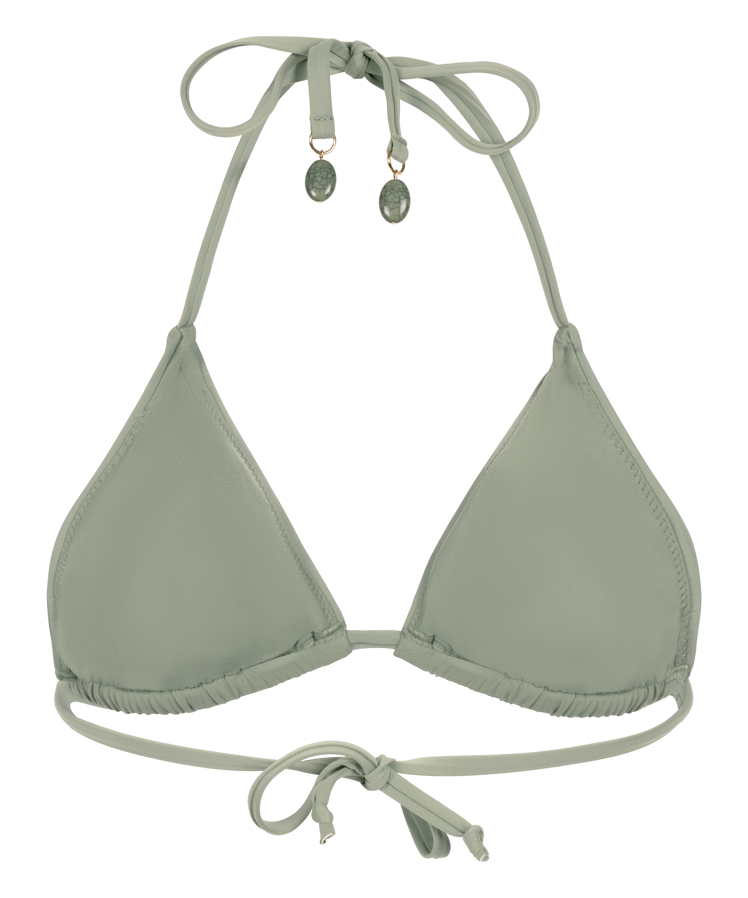 Haut de bikini triangle Giselle, Vert, main