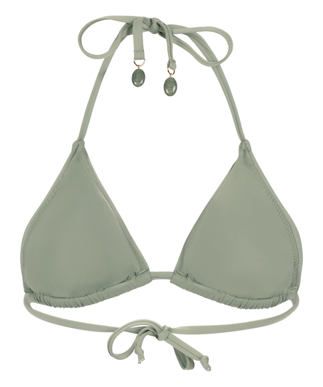 Haut de bikini triangle Giselle, Vert