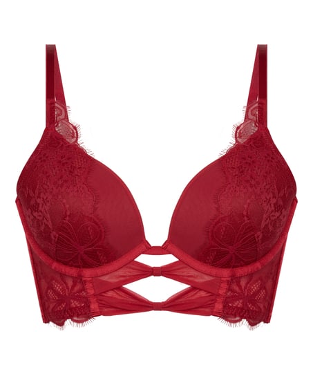 Soutien-gorge push-up Longline Marianna, Rouge