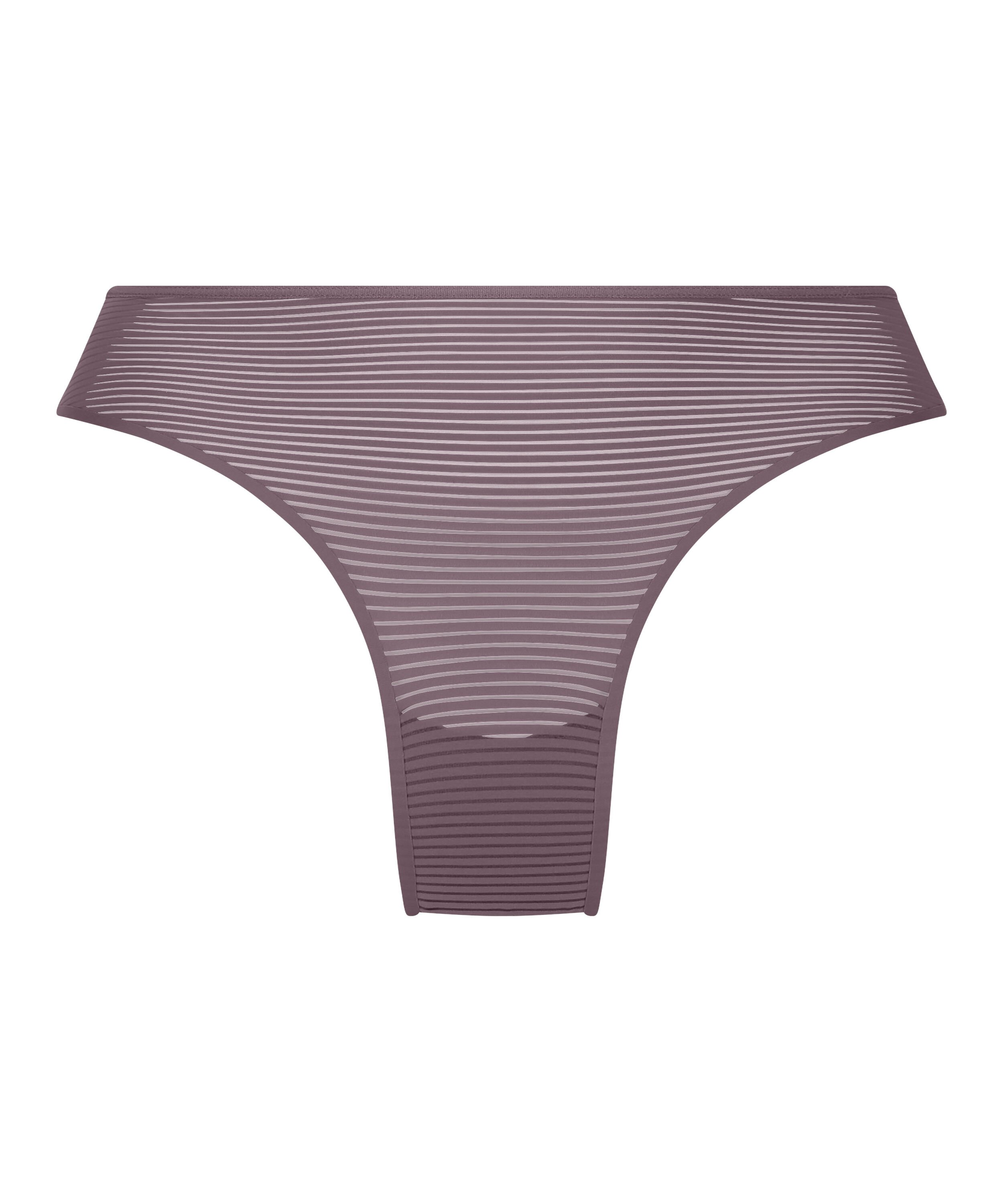 Slip br&eacute;silien invisible Stripe mesh, Marron