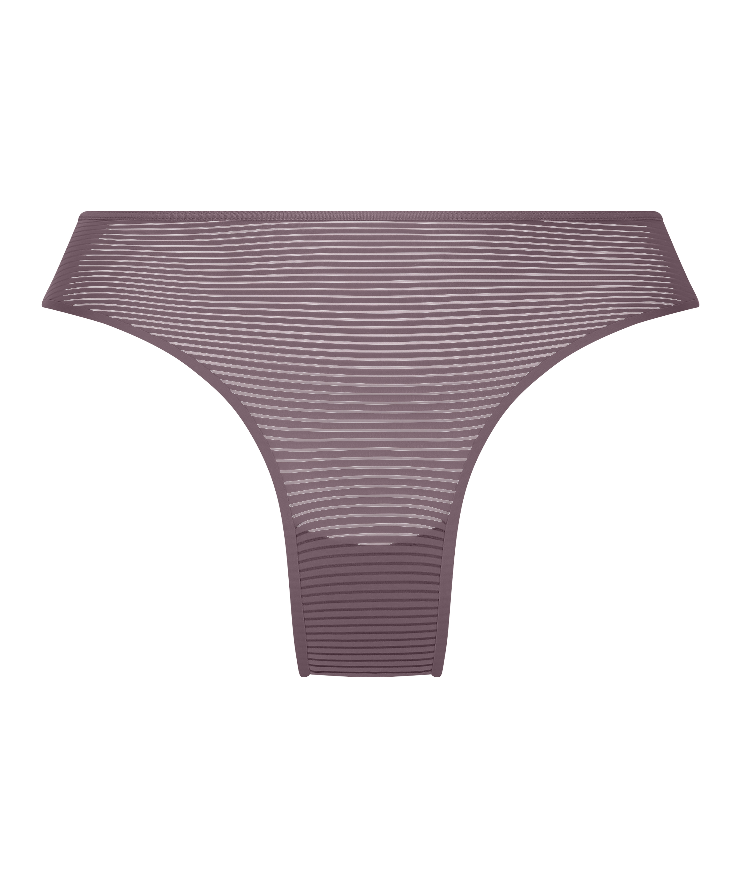 Slip brésilien invisible Stripe mesh, Marron, main